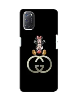 Чехол для OPPO A52 с картинкой «Минни Маус на лого»