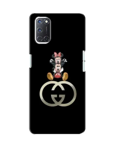 Чехол для OPPO A52 с картинкой «Минни Маус на лого»