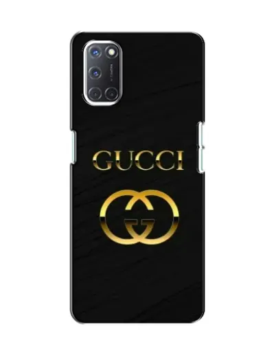 Чехол для OPPO A52 с картинкой «Золотой логотип Gucci»