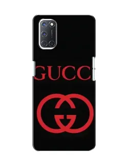 Чехол для OPPO A52 с картинкой «Gucci — красный логотип»