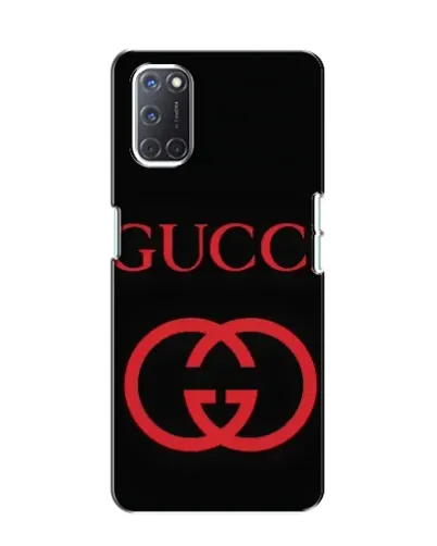 Чехол для OPPO A52 с картинкой «Gucci — красный логотип»