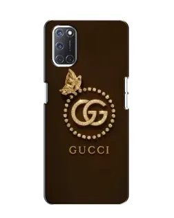 Чехол для OPPO A52 с картинкой «Gucci — золотая бабочка»