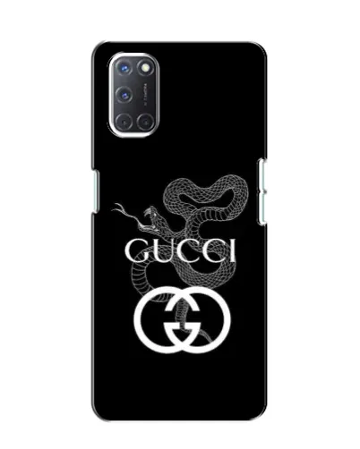 Чехол для OPPO A52 с картинкой «Gucci — серебряная змея»