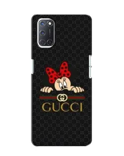 Чехол для OPPO A52 с картинкой «Минни Маус Gucci — черный»