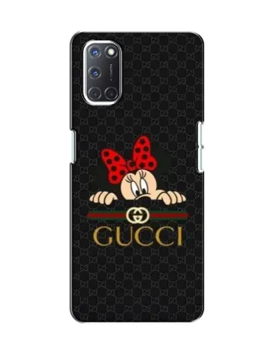 Чехол для OPPO A52 с картинкой «Минни Маус Gucci — черный»