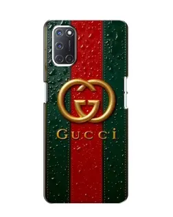 Чохол для OPPO A52 з картинкою «Gucci — фірмова смуга та золото» Чохол для OPPO A52 з картинкою «Gucci — фірмова смуга та золото»