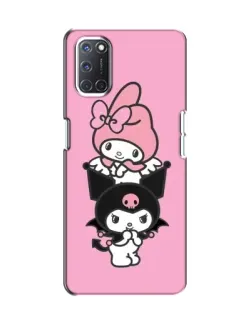 Чехол для OPPO A52 с картинкой «My Melody и Kuromi»
