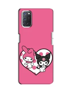 Чехол для OPPO A52 с картинкой «Kuromi и My Melody»
