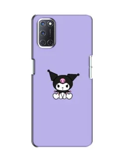 Чехол для OPPO A52 с картинкой «Kuromi — фиолетовый минимализм»