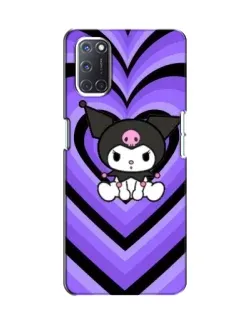 Чехол для OPPO A52 с картинкой «Kuromi и фиолетовые сердца»