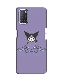 Чехол для OPPO A52 с картинкой «Kuromi на лиловом фоне»