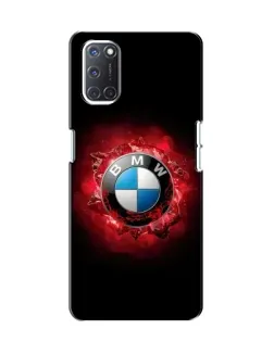 Чехол для OPPO A52 с картинкой «Логотип BMW — вспышка»