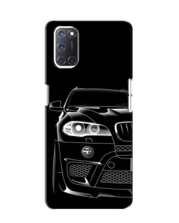 Чехол для OPPO A52 с картинкой «Темный силуэт BMW»