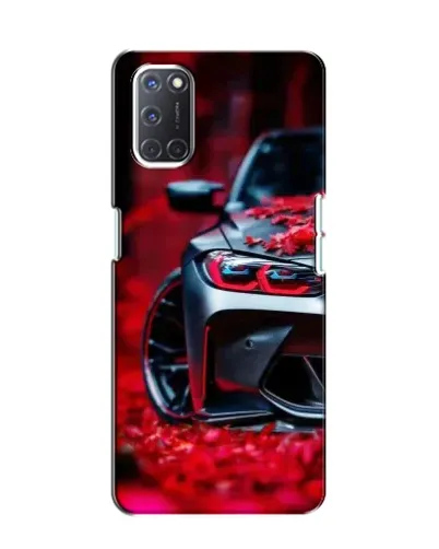 Чехол для OPPO A52 с картинкой «Спортивная BMW и цветы» Чехол для OPPO A52 с картинкой «Спортивная BMW и цветы»