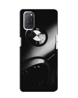 Чехол для OPPO A52 с картинкой «Эмблема BMW — макро»