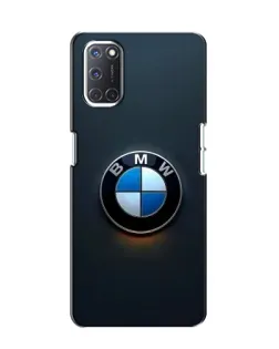 Чехол для OPPO A52 с картинкой «Логотип BMW — минимализм»