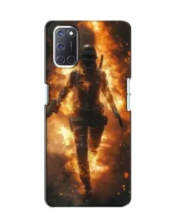 Чехол для OPPO A52 с картинкой «BMW — скорость в дожде»