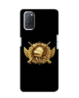 Чехол для OPPO A52 с картинкой «PUBG — оранжевый градиент»