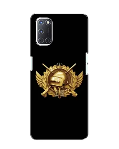 Чехол для OPPO A52 с картинкой «PUBG — оранжевый градиент»