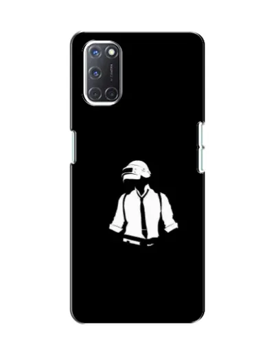 Чехол для OPPO A52 с картинкой «PUBG — белый шлем»