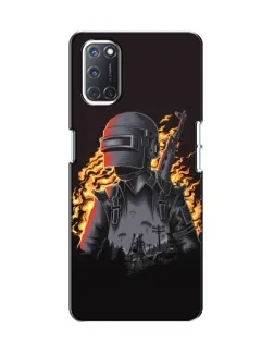 Чехол для OPPO A52 с картинкой «PUBG — огненный силуэт» Чехол для OPPO A52 с картинкой «PUBG — огненный силуэт»