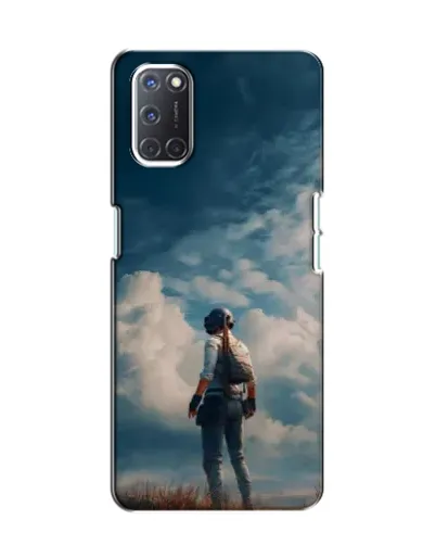 Чехол для OPPO A52 с картинкой «Герой PUBG на скале»