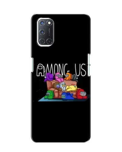 Чехол для OPPO A52 с картинкой «Логотип Among Us»