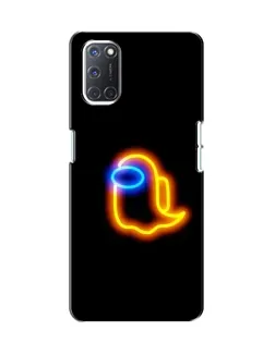 Чехол для OPPO A52 с картинкой «Among Us неоновое сияние»