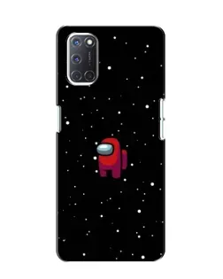 Чехол для OPPO A52 с картинкой «Красный Among Us»