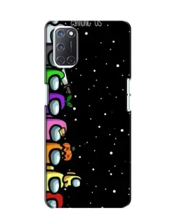 Чехол для OPPO A52 с картинкой «Команда Among Us»