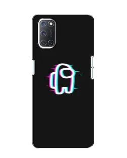 Чехол для OPPO A52 с картинкой «Among Us неон»