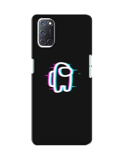 Чехол для OPPO A52 с картинкой «Among Us неон»