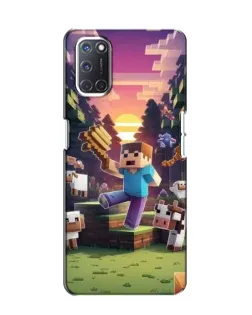 Чехол для OPPO A52 с картинкой «Стив на ферме» Чехол для OPPO A52 с картинкой «Стив на ферме»