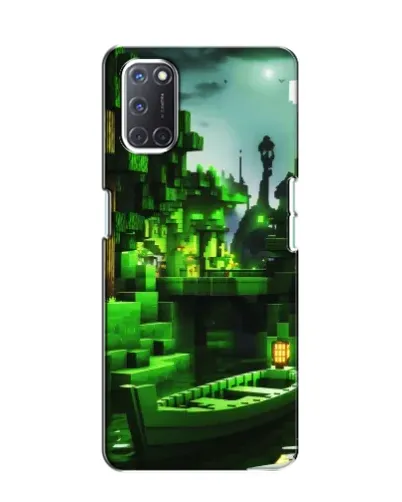 Чехол для OPPO A52 с картинкой «Minecraft лесной пейзаж»