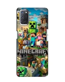 Чехол для OPPO A52 с картинкой «Замок Minecraft»