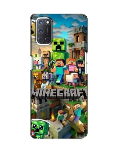 Чехол для OPPO A52 с картинкой «Замок Minecraft»