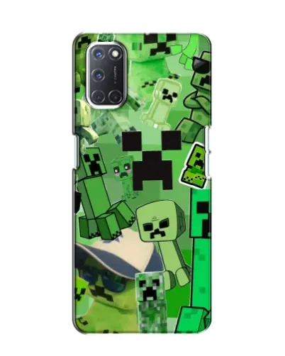 Чехол для OPPO A52 с картинкой «Криперы Minecraft»