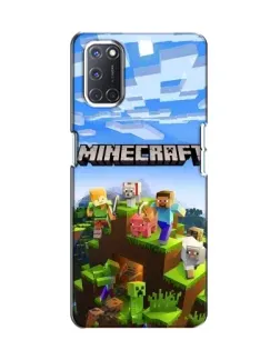 Чехол для OPPO A52 с картинкой «Minecraft классический мир»