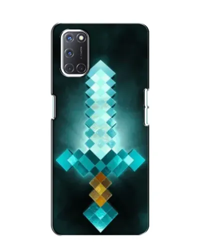 Чехол для OPPO A52 с картинкой «Алмазный меч неон»