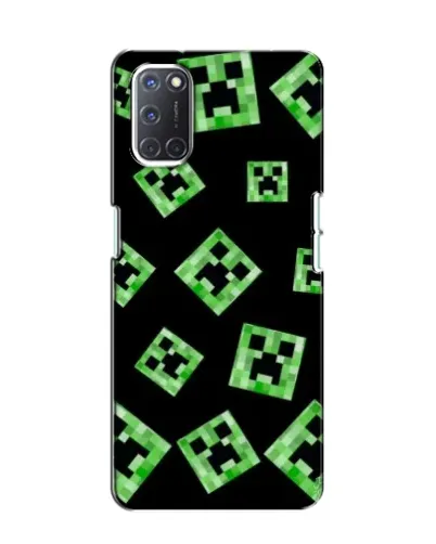 Чехол для OPPO A52 с картинкой «Паттерн с криперами»