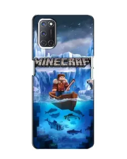 Чехол для OPPO A52 с картинкой «Minecraft ледяной мир»