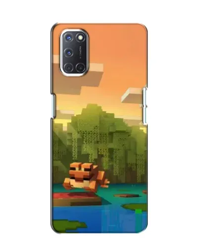 Чехол для OPPO A52 с картинкой «Майнкрафт закат солнца»