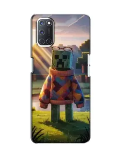Чехол для OPPO A52 с картинкой «Крипер в свитере»