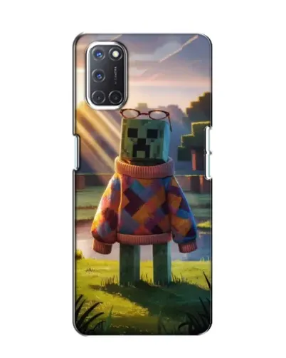 Чехол для OPPO A52 с картинкой «Крипер в свитере»