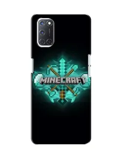 Чехол для OPPO A52 с картинкой «Minecraft Diamond лого»