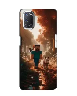 Чехол для OPPO A52 с картинкой «Стив в лесу»