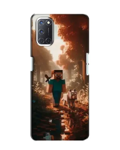 Чехол для OPPO A52 с картинкой «Стив в лесу»