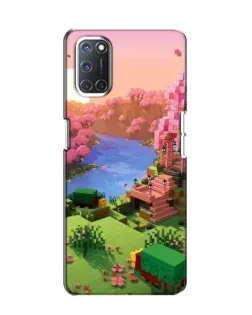 Чехол для OPPO A52 с картинкой «Розовое дерево Minecraft»