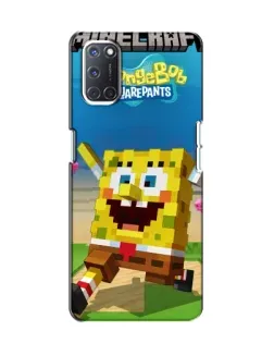 Чохол для OPPO A52 з картинкою «Губка Боб Minecraft» Чохол для OPPO A52 з картинкою «Губка Боб Minecraft»