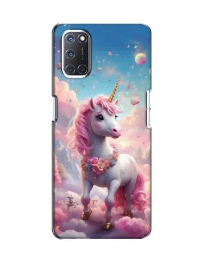 Чехол для OPPO A52 с картинкой «Единорог среди облаков»